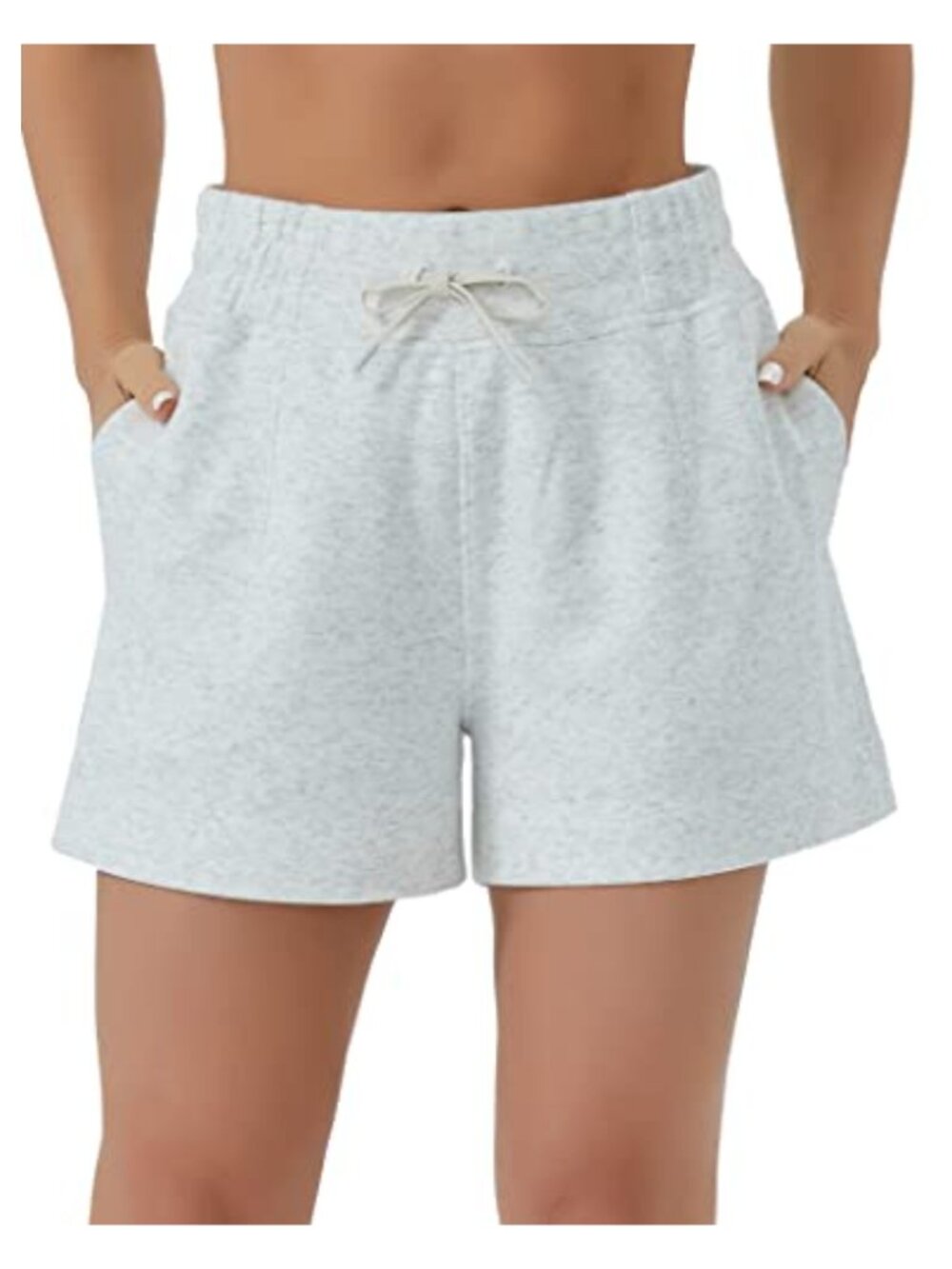 Women's Drawstring Sweat Shorts High Waisted Workout Lounge Shorts with Pockets